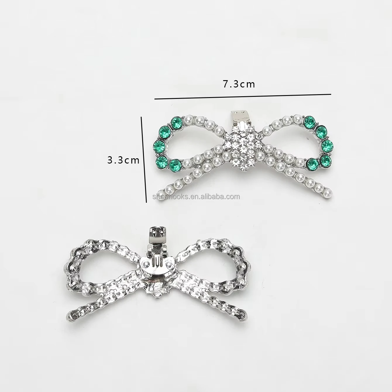 2024 New Style Pearl Metal Shoe Buckle For Women High Heels Sandal Upper Decor Removable Shoe brooch Clip Accessorie