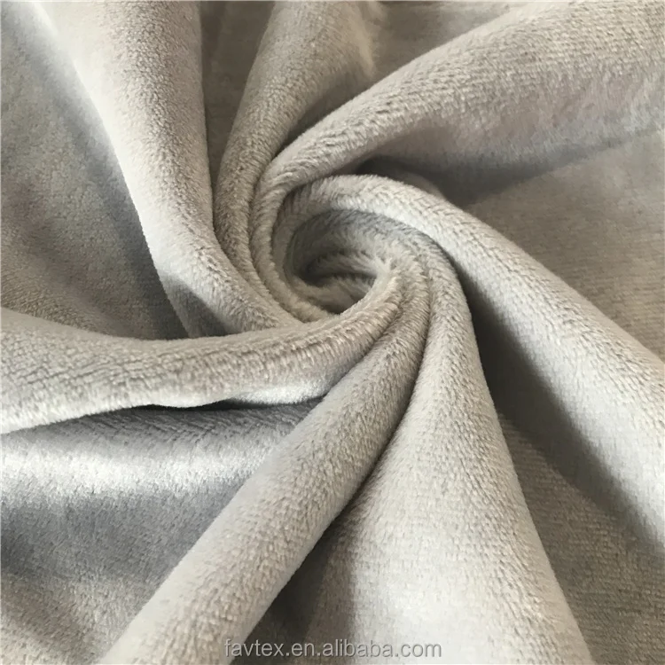 100% Polyester Minky Solid Soft Boa EF Velboa Baby Bedding Minky Plush Toy Fabric