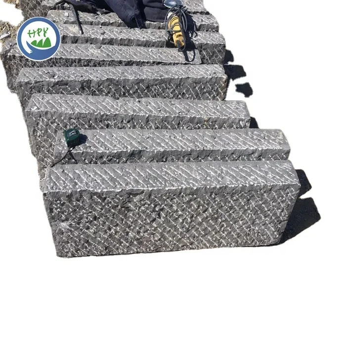 Шлифованные известняковые кербы бордюрный камень стамесленные bluestone curbstone border road stone