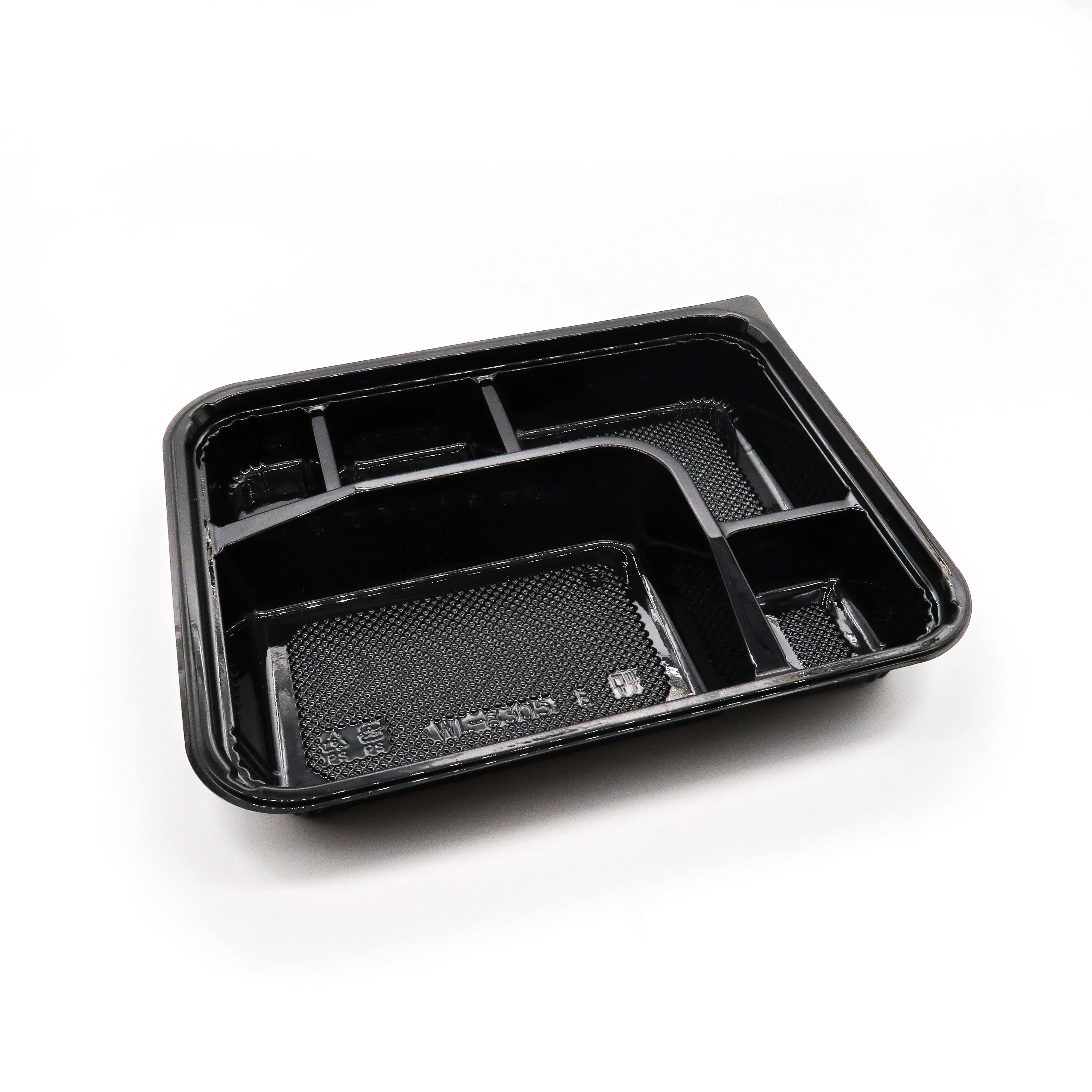 China Custom Classic Travel Clear Stackable Square Reusable Food Container Recycled Plastic Bento Lunch Box