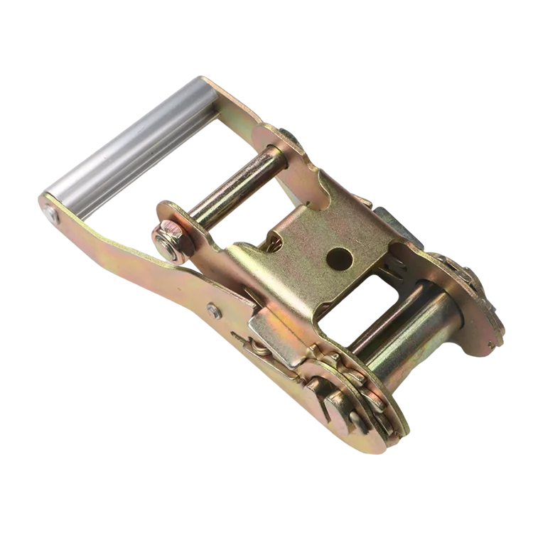 Yellow Zinc Plated Ratchet Buckle Manufacturer for ratchet strap