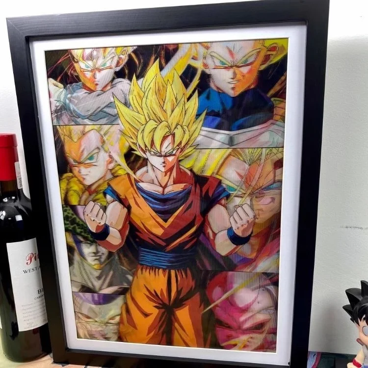 300 Designs 3D Lenticular Flip Picture Anime Pokemoned dragons ball one pieces  Jujutsu Kaisen Poster Movie Poster Wall Art
