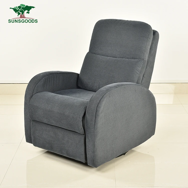 
B209a Modern furniture small manual relax couch seat swivel rocker single fabric cinema home theater sofa recliner chairs 