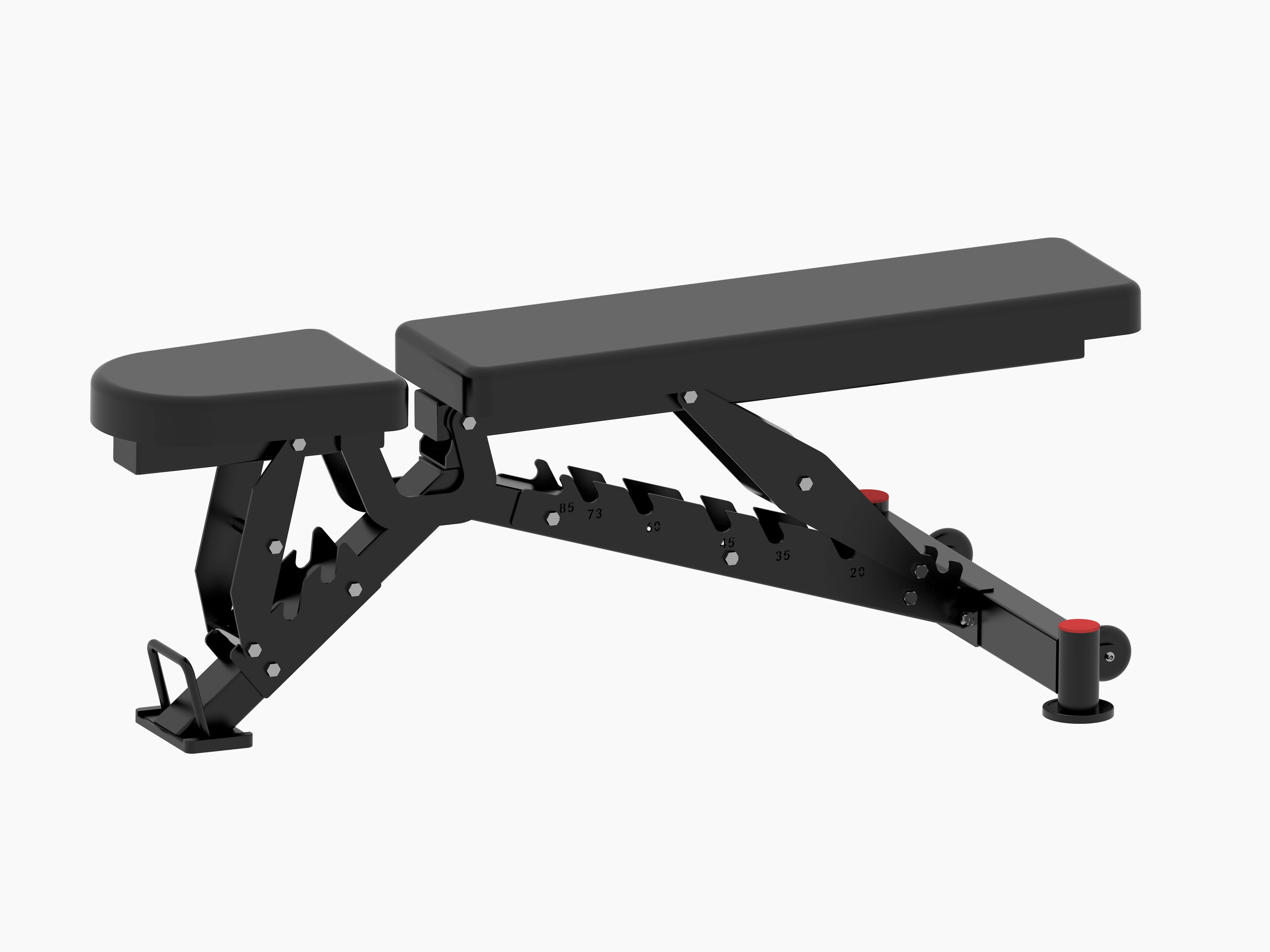 Multi-function Weight Dumbbell Bench Commercial Bench Adjustable Quick Folding 8 Backrest Angle Training Chair