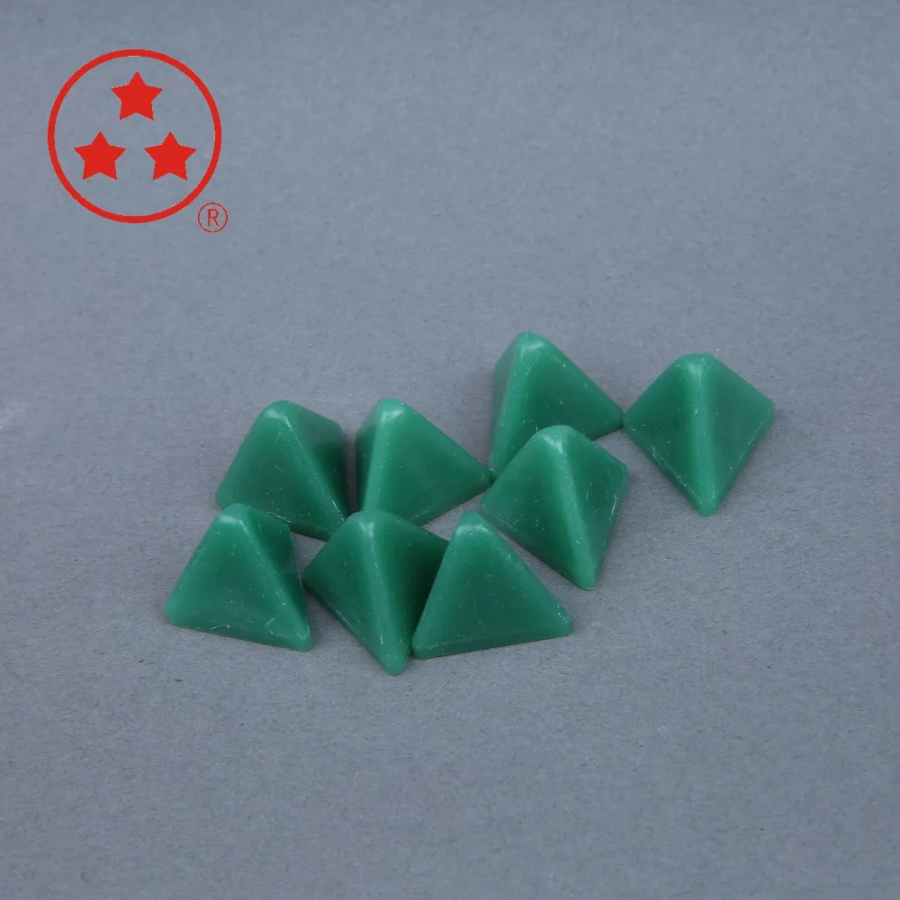 plastic media cone with medium cut for aluminium components deburring