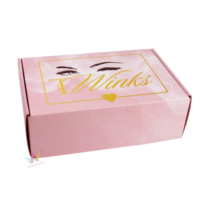 Высококачественные гофрированные товары розового цвета на заказ, коробки для доставки, гофрированные коробки для доставки, упаковка