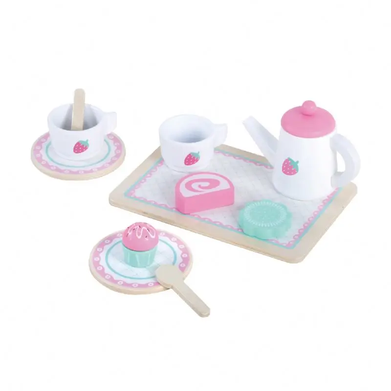 Educational Toys Food Games Pretend Play Wooden Kitchen Set Toy Pizza Parlor Pretend Play Set Pizza Kit Toy