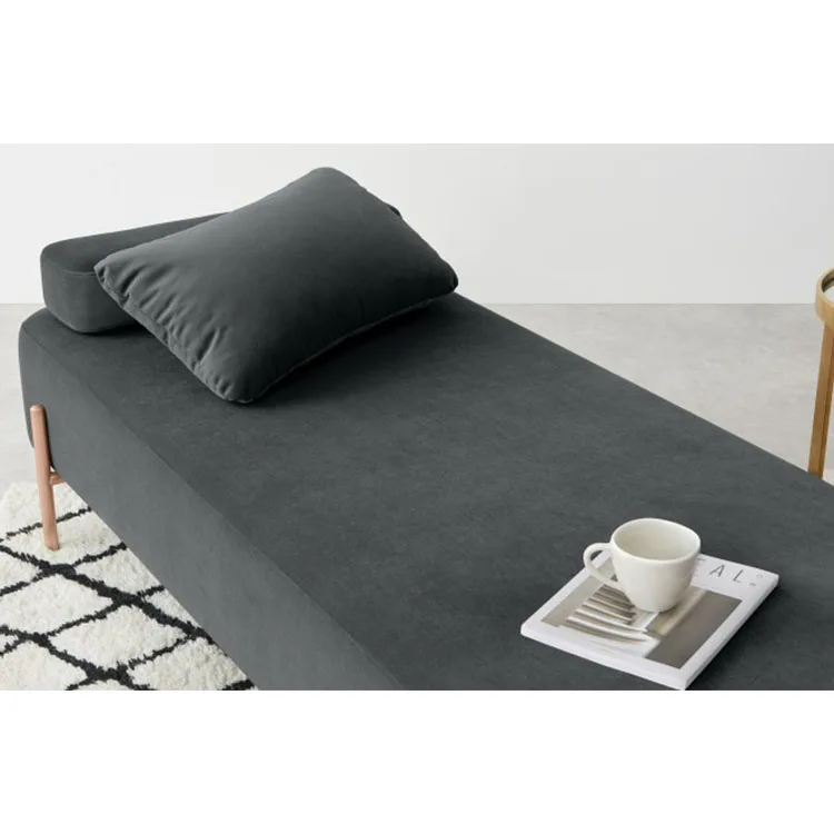 Bedroom Furniture Pull Out Sofa Cum Bed Single Sofa Cum Bed Blush Pink and Brass Asare Day Bed