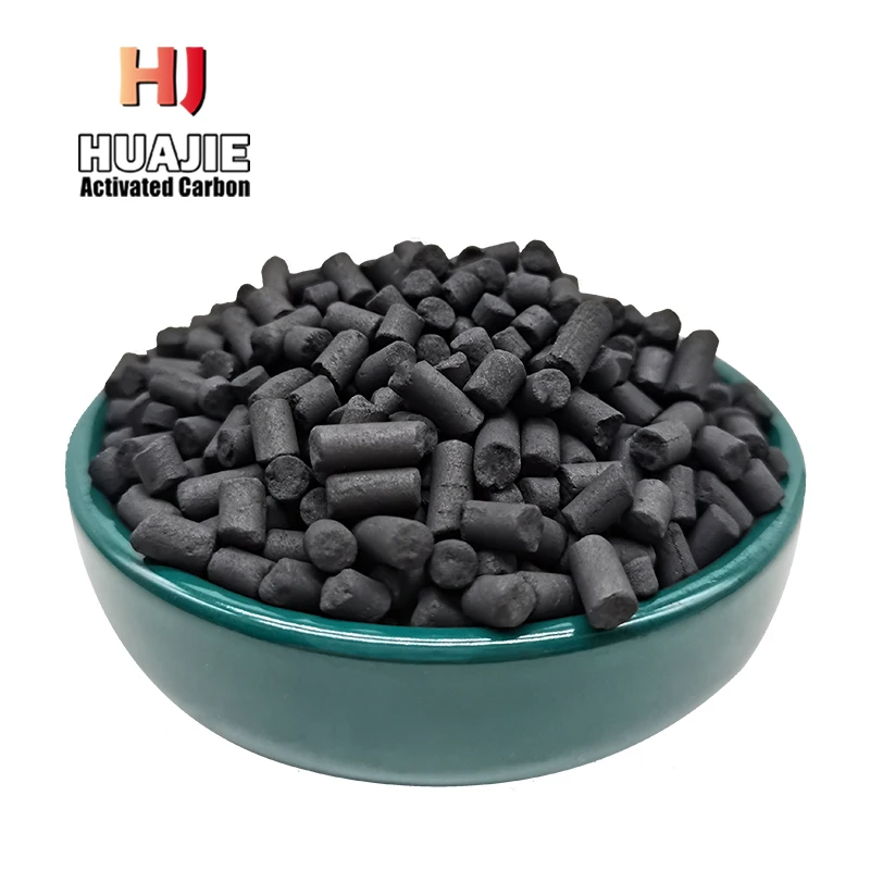 Petrochemical Catalyst Carrier Activated Carbon 4 mm pellets For Petrochemical Industry