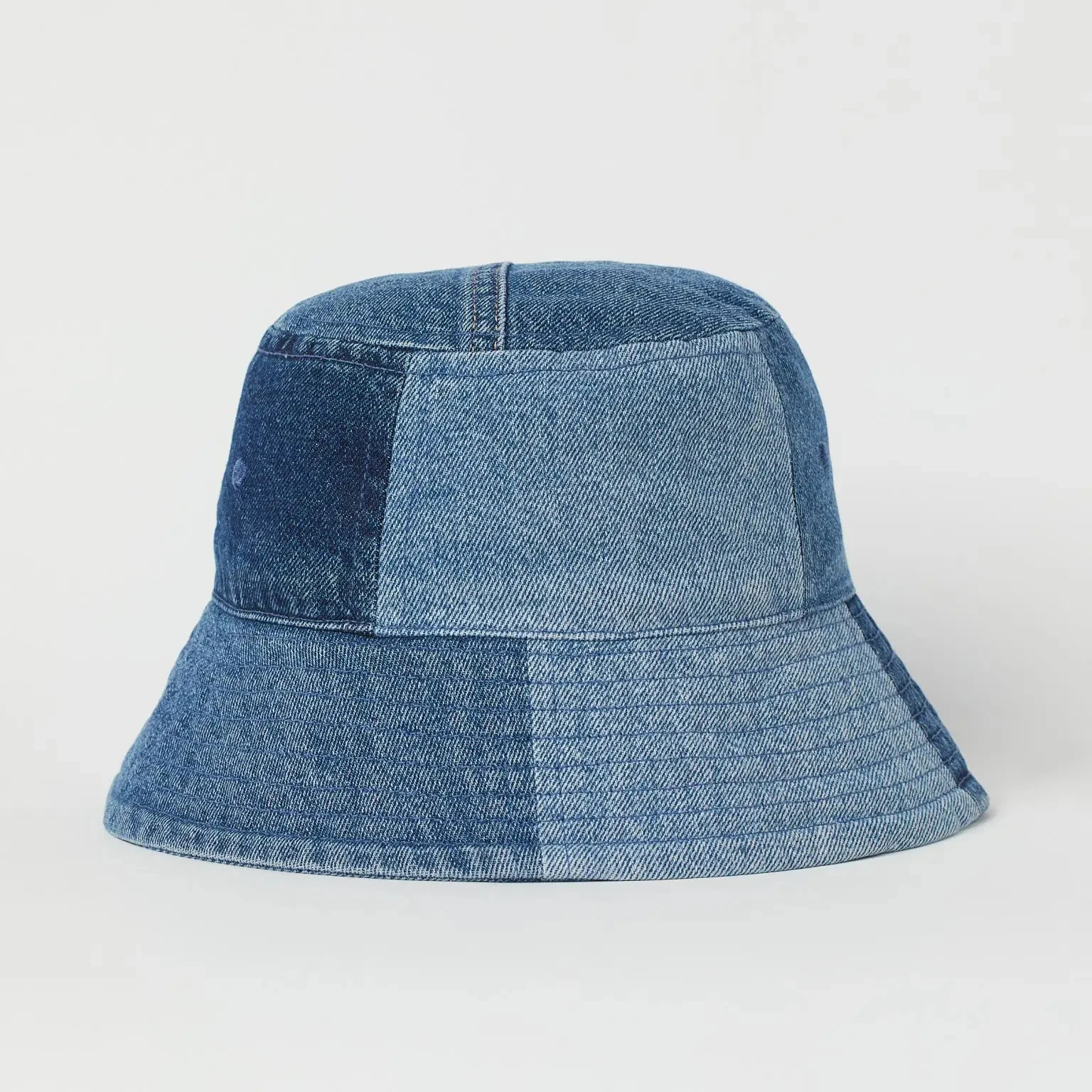 custom logo summer sport fisherman cap multi stone color washed cotton distressed jean denim bucket hat bulk