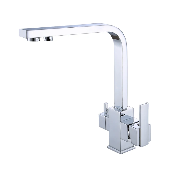 Латунный кран для кухни с фильтром, поворот на 360 градусов