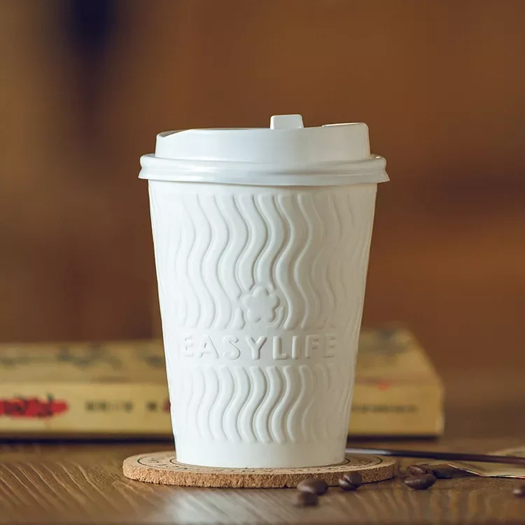 Disposable single wall double PE coated 20oz cold paper cup with custom logo eco friendly products