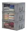 Amazon Non-woven folding clothing storage box Quilt storage bag Clothing Organizer