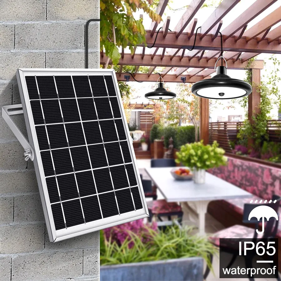 Solar Lights Indoor And Outdoor Lights Powered Lighting System Alloy With Motion Sensor Remote Control For Home House Garden
