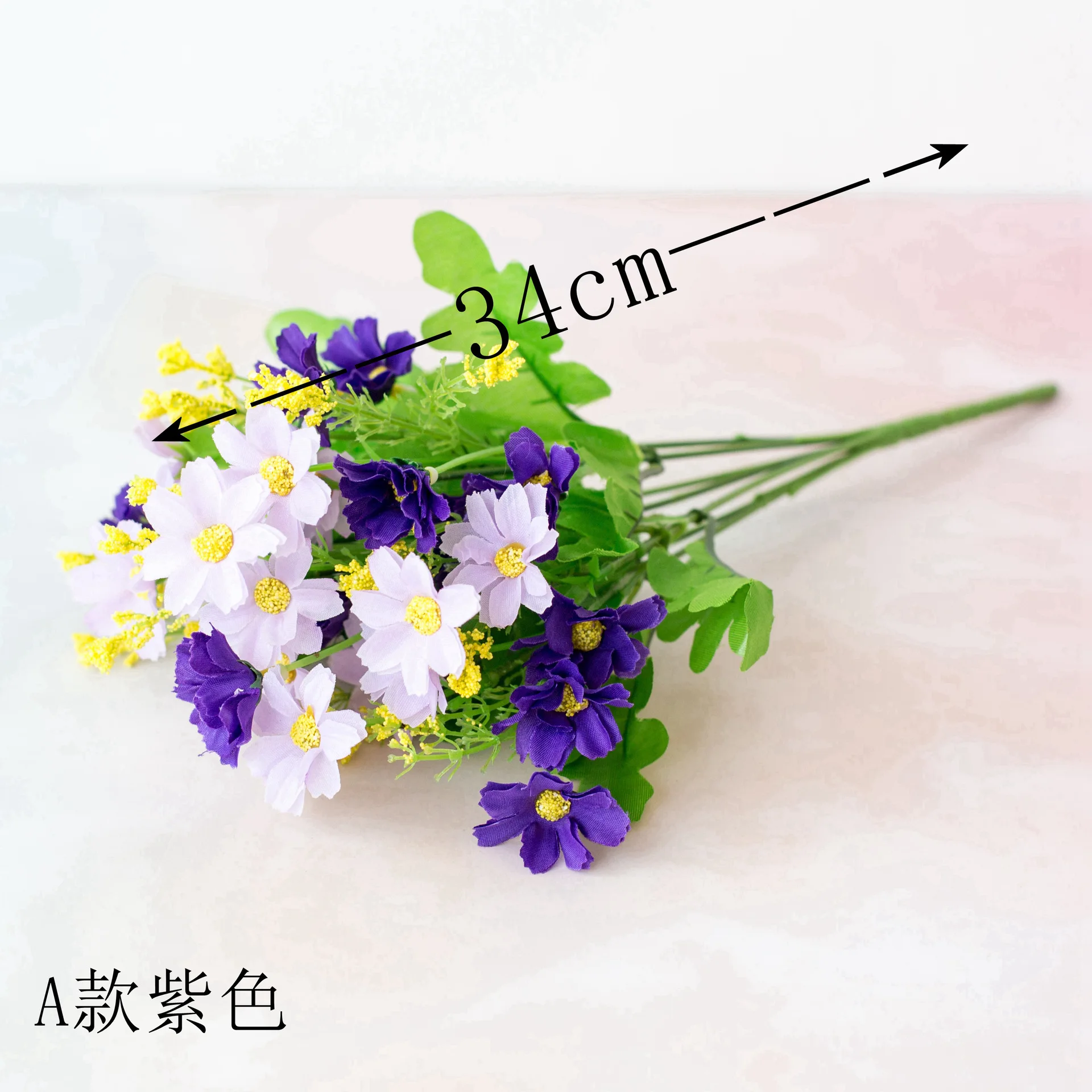 Nordic floriculture 28 head jump orchid Daisy 7 fork artificial flower decorative Silk small pla