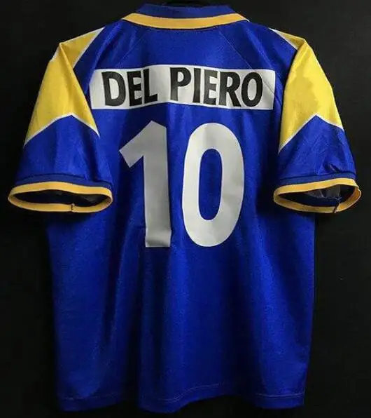 Custom Cheap Football Retro 95 96 DEL PIERO Short Sleeve  Soccer Jersey