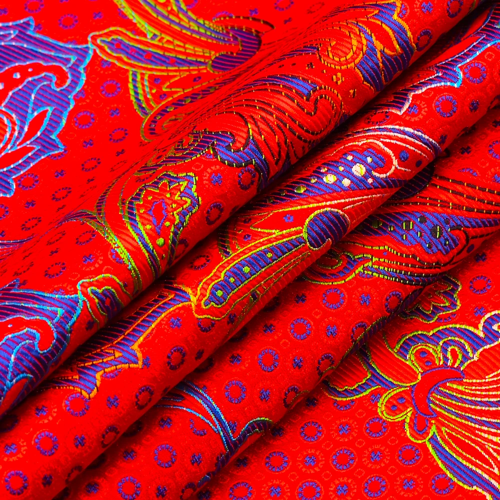 YiLi Garment Woven Polyester Lurex Upholstery  Jacquard Brocade Fabric Price