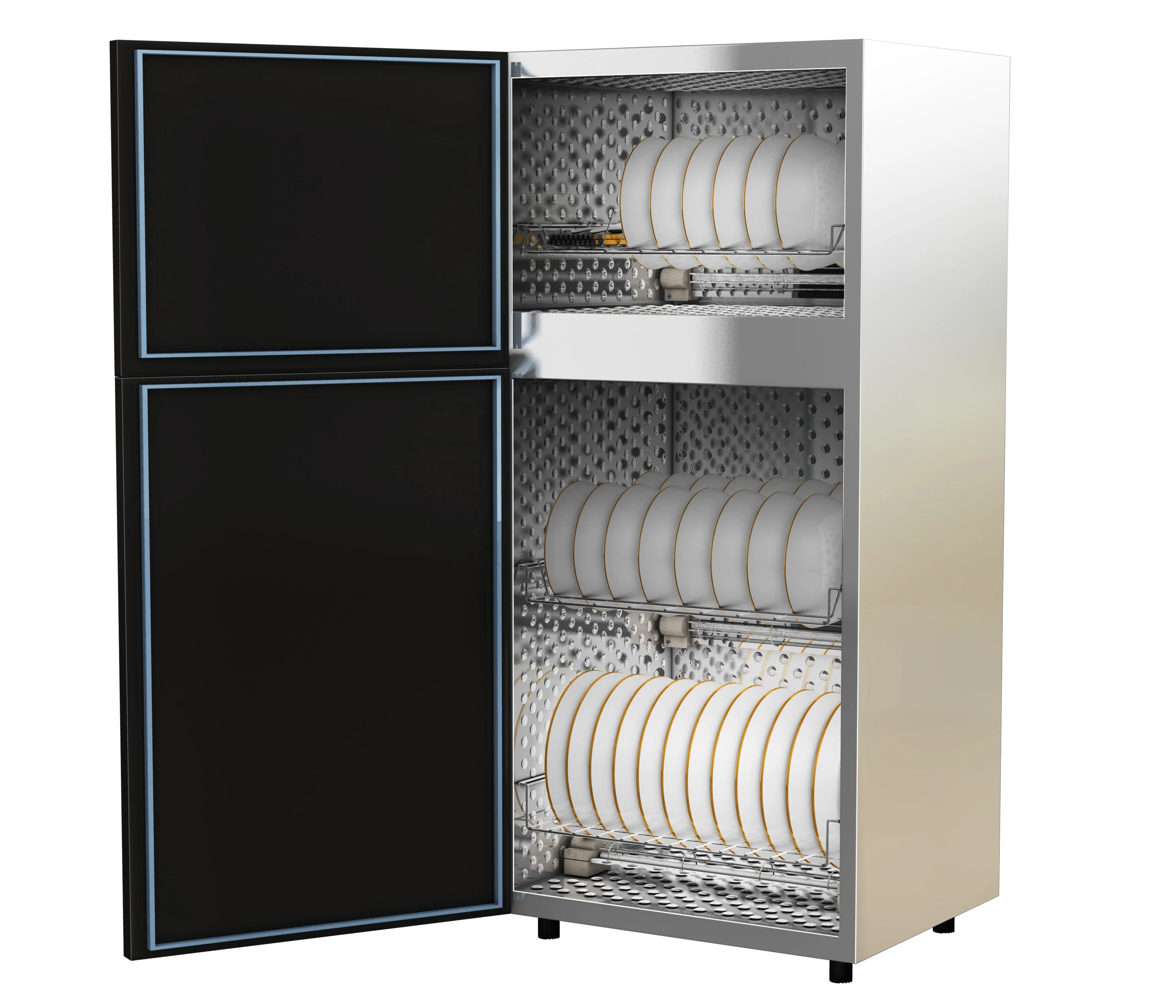 Домашняя Вертикальная посуда 70 л, палочки для еды, чайная тарелка, дезинфекционный шкаф