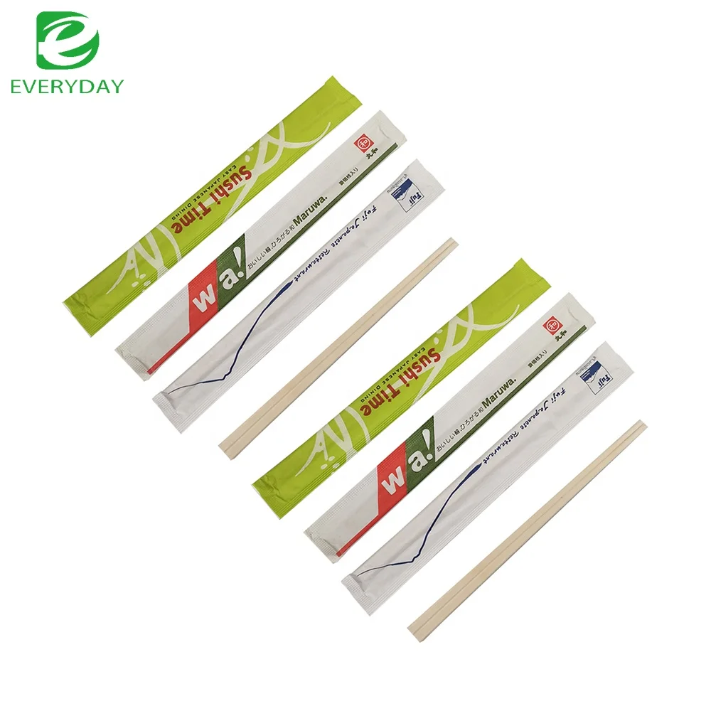 Cheap Chinese Wholesale Disposable Wooden/Bamboo Chopsticks  In Paper Packaging