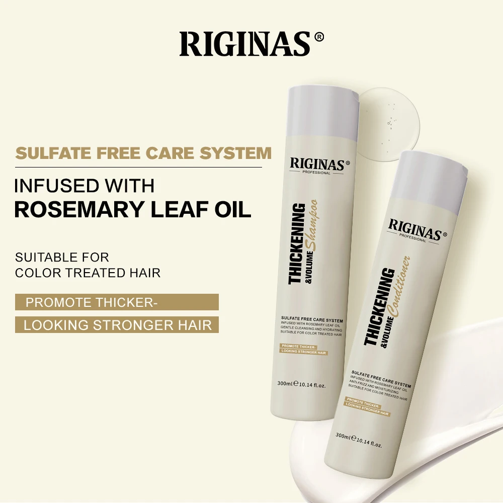 Riginas Private Label Vegan Sulfate Free Biotin Shampoo And Conditioner Professional Use Sulfate Free Shampoo