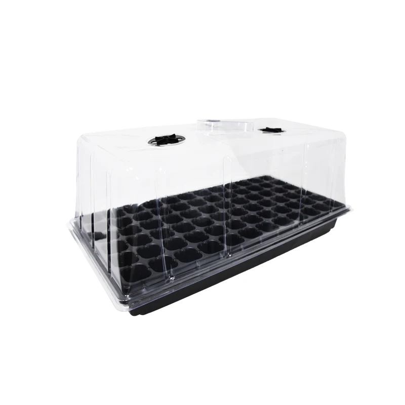Hydroponic plastic seed tray propagation plant germination equipment kit