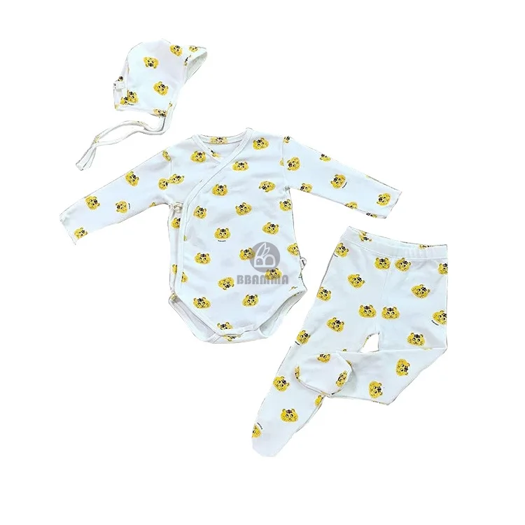 Spring Ins Explosive Tiger Printing Strap Shaolin Clothing Baby Foot Pantyhose Baby Jumpsuit