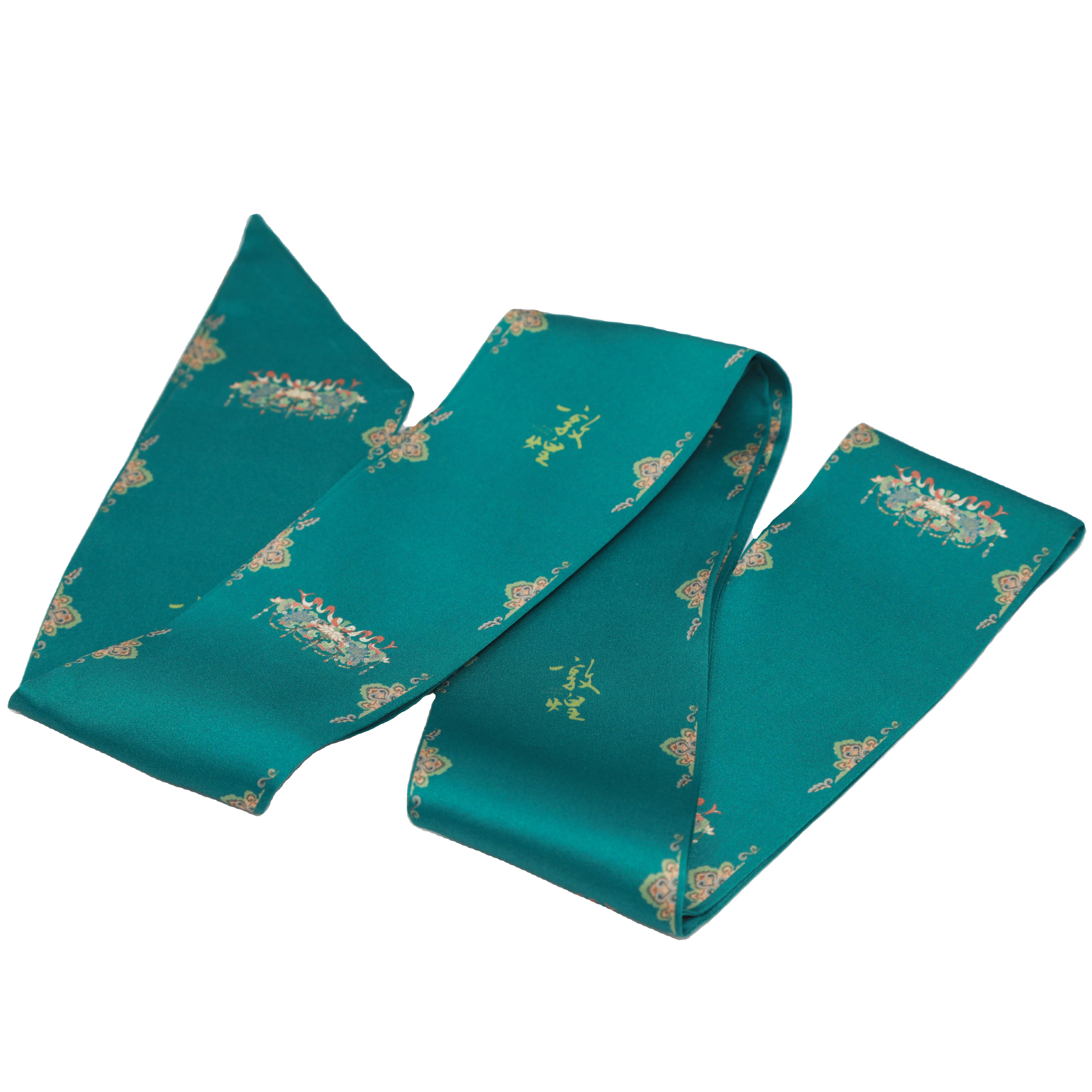 Factory Wholesale 100% Natural Silk Screen Printed Scarves Cultural Silk Screen Printed Scarves