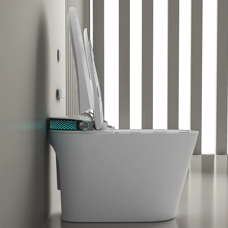 New  Arrival Elongated Smart Toilet Big Hole Widen Seating Electronic Intelligent Toilet cupc smart toilet