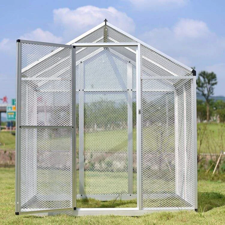 Fashion Design Metal Aluminum Large Outdoor Bird Aviary Aviaries And Cages
