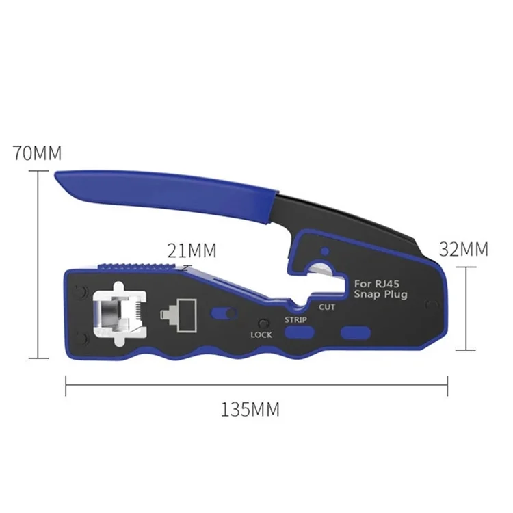 Plier Tools for RJ11 RJ12 RJ45 Connector Crimping for CAT5E CAT6 6P 8P Wires