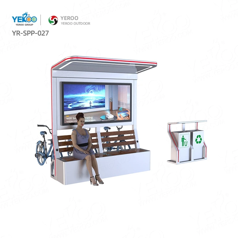 China Wholesale Solar Smart Outdoor Bench with Wireless Charger