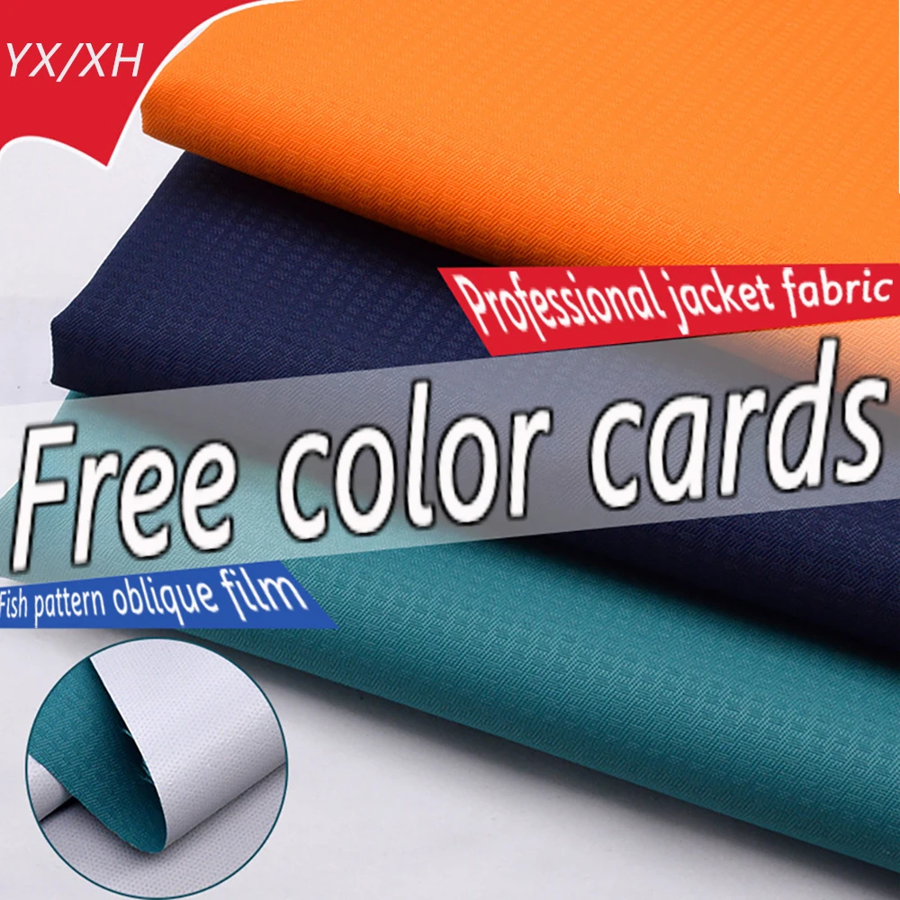 Ready-to-use fish pattern film jacket fabrics outdoor waterproof breathable cold-resistant skiwear textiles fabrics