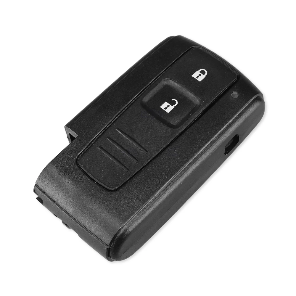 KEYYOU 2 Buttons Smart Remote Key Shell Case For Toyota Prius Fob Auto Car Key Shell Keyless Entry Case Without Key Blade