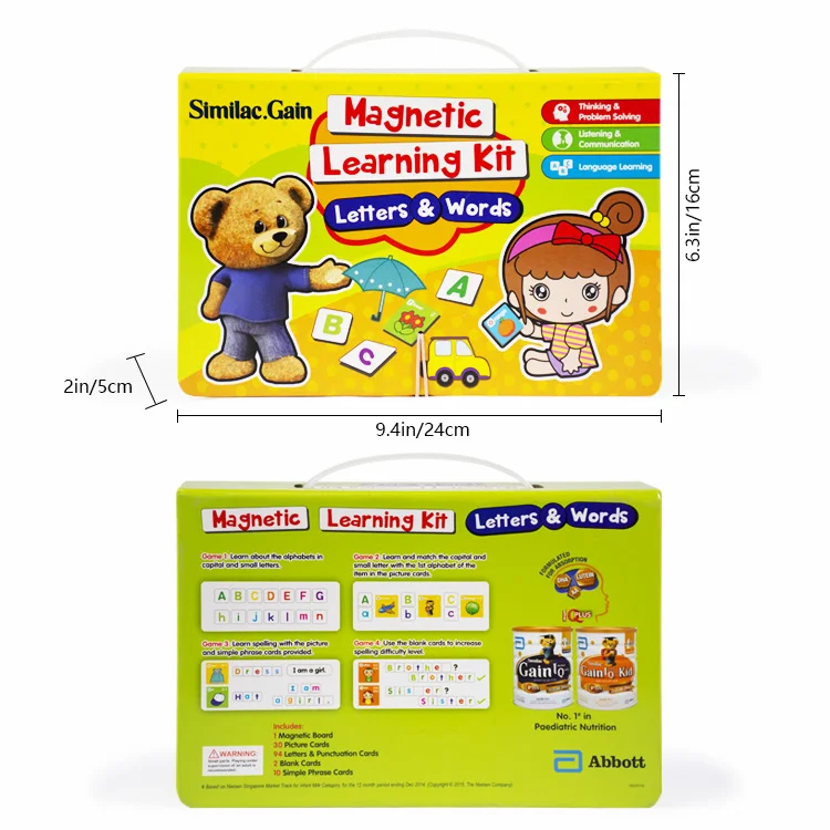 Kids Magnetic Learning Set Letters Fridge Magnet for Preschool-age Children