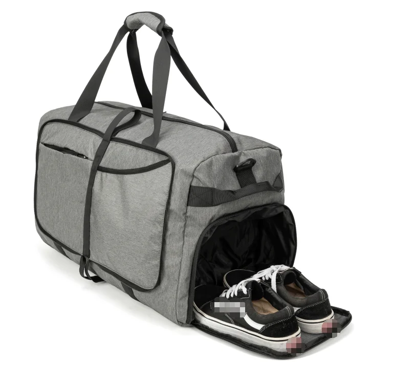 High Quality Fitness Outdoor Sport Large Capacity Folding Travel Hand Overnight Bags Duffel Bags With Custom Printed Logo