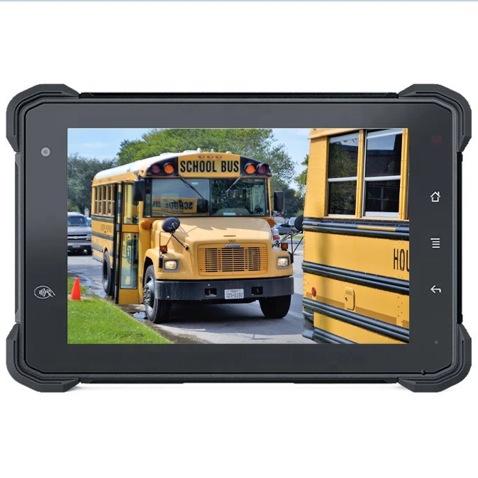 7 inch IP67 rugged in-cab Google mobile service certificate tablet with RAM mount and industrial interface for driver monitor