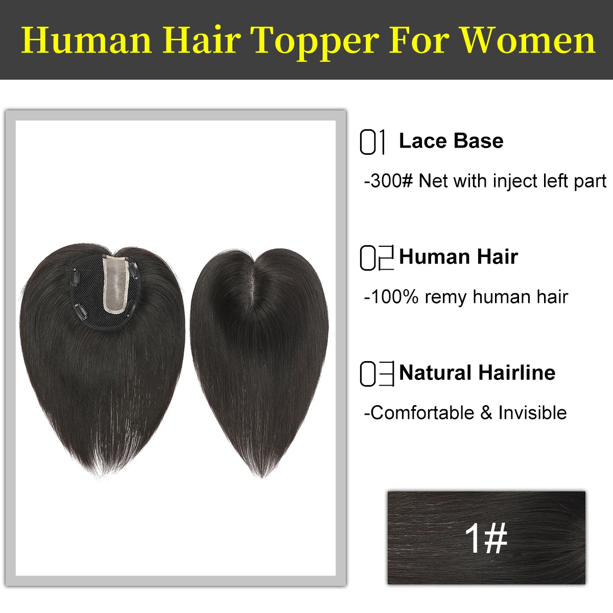 BLT raw virgin indian hair topper lace base human hair wigs naturally fluffy hair system topper for women