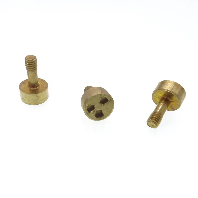 Security screws 3-hole anti-theft brass one-way security screws