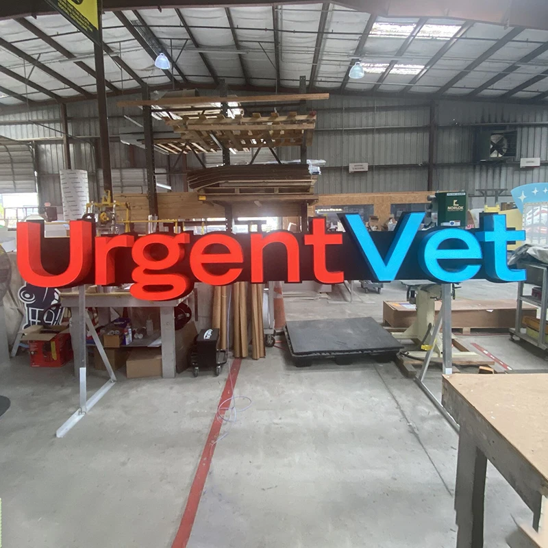 Customized Luminous Word Sign Shop Sign Electronic Signs LED Mini Wall Word Large 3D channel Letters