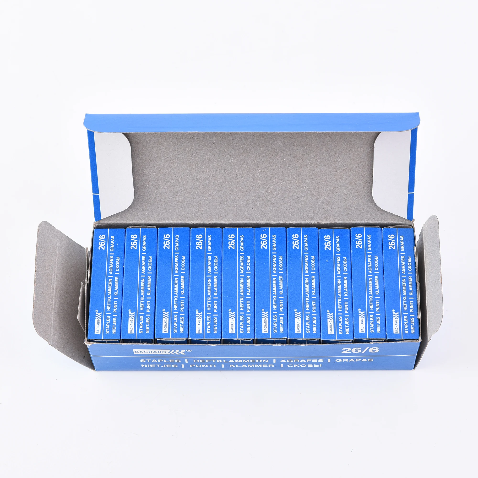Wholesale Customized 26/6 Blue Staple Box Staples to Students Office School Stationery Staple