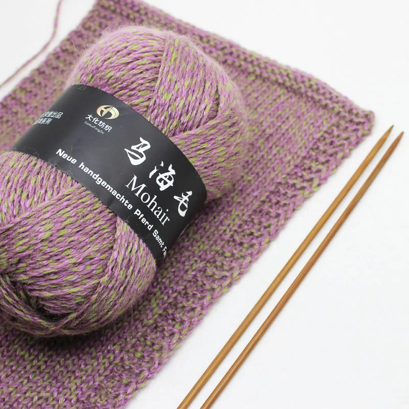 Wholesale Hand Blended Mohair Wool Yarns Knitting Crochet Fancy Embroidery Thread Glow Dark Feature Mercerized Waxed Patterns