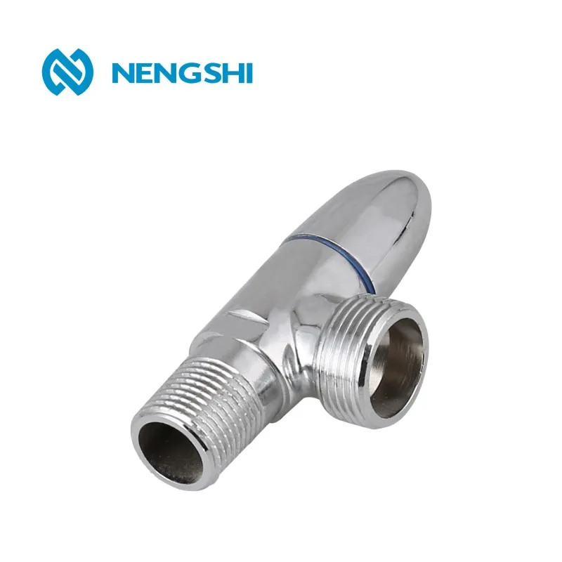 Most Popular 90 degree quick open 1/2 inch Chrome Plated Brass Angle Valve for european market