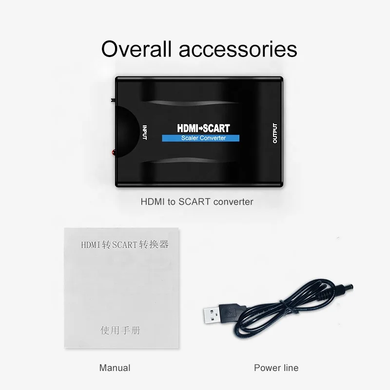 Преобразователь 1080P hdm в scart видеоадаптер высокой четкости