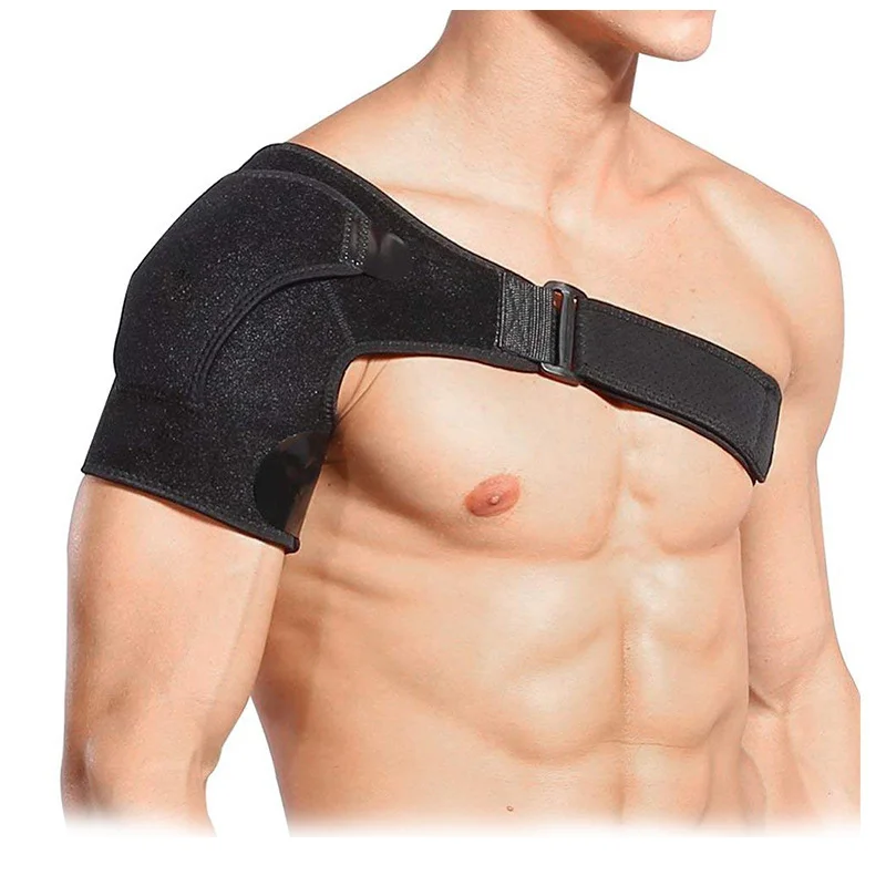 Adjustable pressure breathable strap anti-strain high and low shoulder fitness shoulder guard