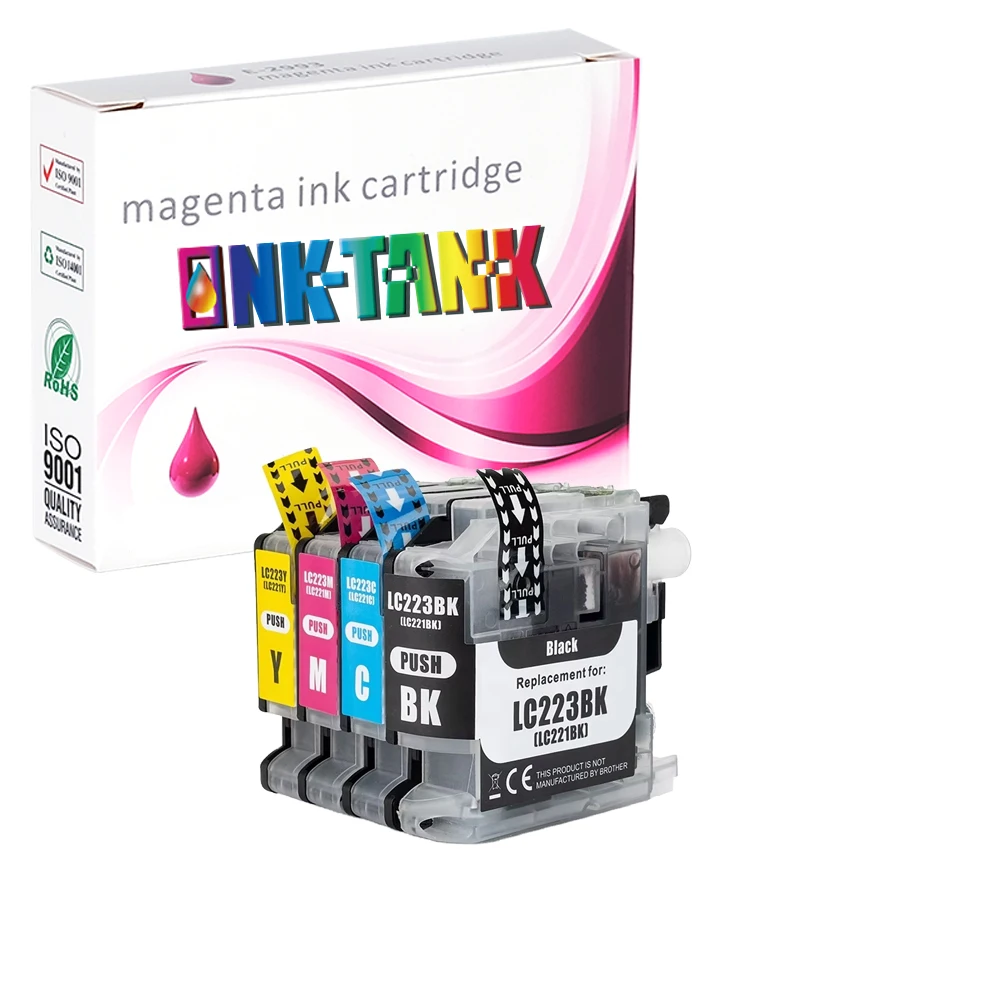 INK-TANK LC 223 LC221 LC223 Premium Color Compatible InkJet Ink Cartridge for Brother MFC-J4420DW MFC-J4620DW DCP-4120DW Printer