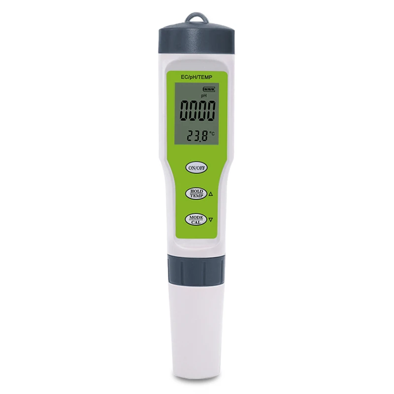 3 in 1 Ph/ec/temp test meter ph meter ec water quality test pen with backlight