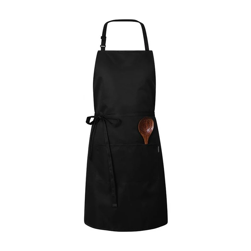 Eco Cotton Canvas Kitchen Chef Apron for Cooking Painting DIY Waiter Apron with Pockets Custom