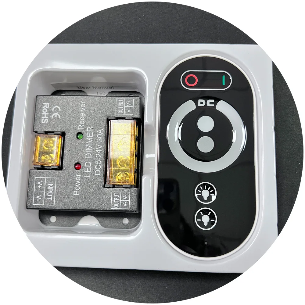 single dimmer DC 12V DC 24V  30A rf remote touch single LED controller for led neon light