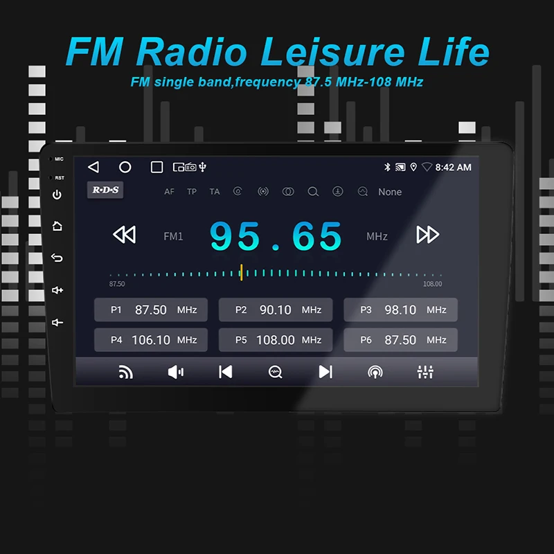 semi-hosted 9 inch 2gb 32gb avtomagnitola fm gps android used car radios with screen