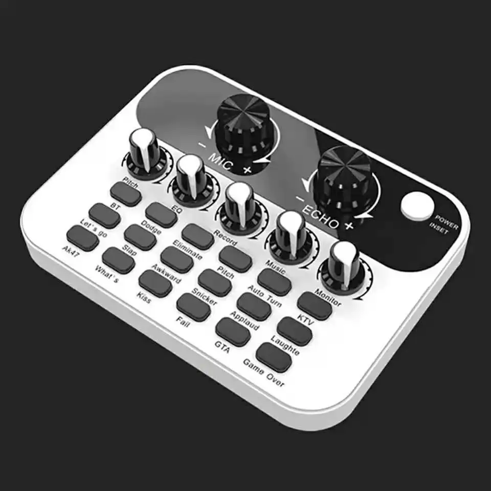  Музыкальная звуковая карта USB внешний Многофункциональный миксер компьютер Android звуковые